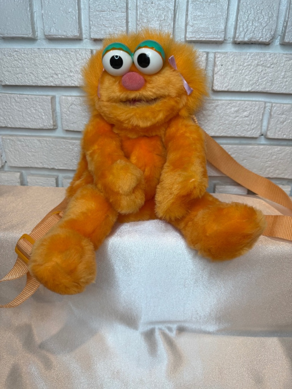 Vintage Sesame Street Zoe Plush Backpack - New With Tag